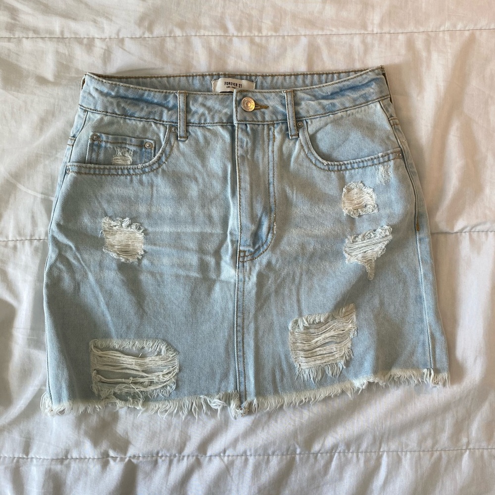 Light Wash Denim Skirt (never been worn)